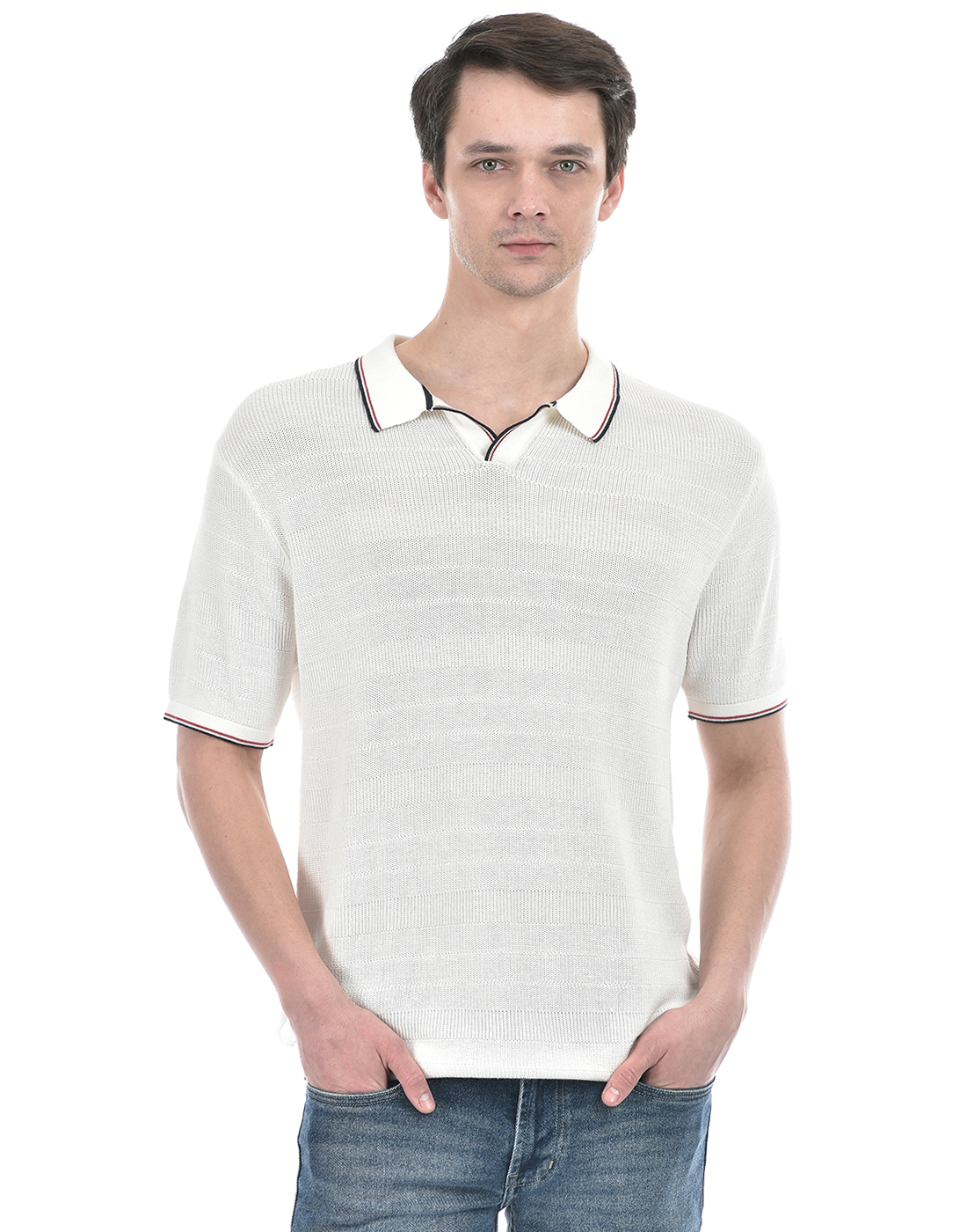 Numero Uno Men Solid White T-Shirt